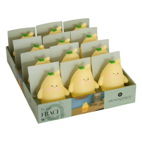 Veilleuse poire enfant fraci jaune 9,9x9,5x8,8 cm Orange 3 - vertbaudet enfant 