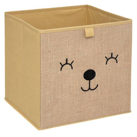 Bac de rangement ourson - kezi Marron caramel 2 - vertbaudet enfant 