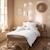 Housse de couette unie en coton, gaze de coton Blanc+Caramel+Chocolat+Lichen+Naturel 6 - vertbaudet enfant 