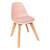 Chaise design scandinave pieds hêtre - baya Blanc+Rose+Vert clair 6 - vertbaudet enfant 