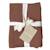 Set de 2 taies d'oreiller unies en coton, gaze de coton Bleu horizon+Bleu paon+Caramel+Chocolat+Lichen+Terre cuite 18 - vertbaudet enfant 