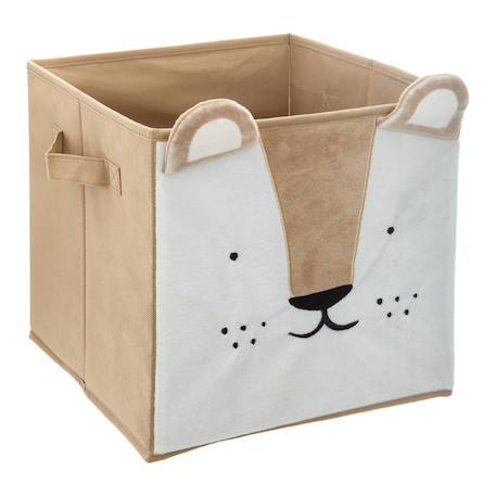 Panier de rangement pliable lion - joey Beige+Bleu+Gris+Jaune+Jaune Lion 23 - vertbaudet enfant 