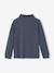 Lot de 2 polos manches longues garçon blanc+bleu ardoise 9 - vertbaudet enfant 
