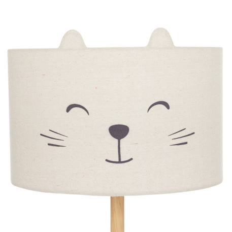 Lampadaire abat-jout en tissu chat - felix Blanc 3 - vertbaudet enfant 