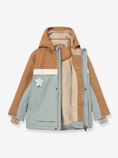 Anorak d'hiver avec doublure polaire MATWALDO enfants MINI A TURE bleu foncé+gris ardoise 5 - vertbaudet enfant 
