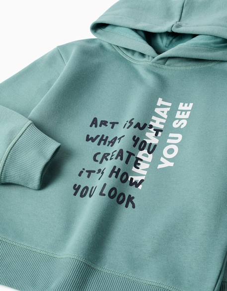 Ensemble sweat et pantalon de jogging avec imprimé Vert clair 3 - vertbaudet enfant 