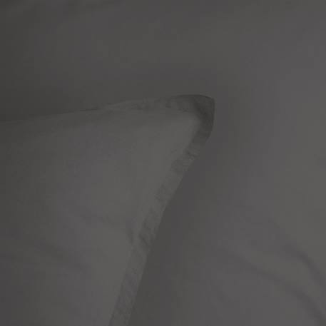 Set de 2 taies d'oreiller unies à volant, coton lavé Anthracite+Blanc+Caramel+Lie de vin+Lin+Miel 4 - vertbaudet enfant 