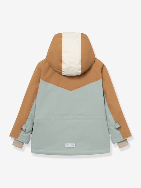 Anorak d'hiver avec doublure polaire MATWALDO enfants MINI A TURE bleu foncé+gris ardoise 6 - vertbaudet enfant 