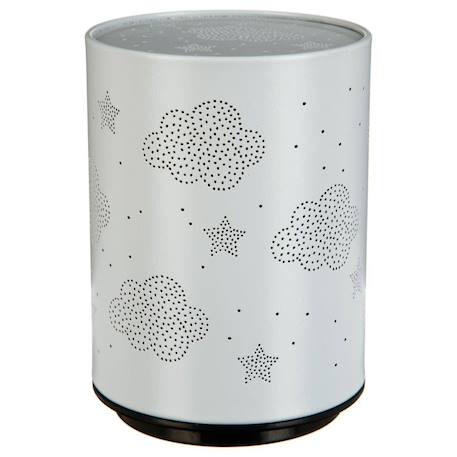 Veilleuse led push en métal - odos Blanc calèche+Blanc coeur+Blanc étoile+Blanc nuage+Gris étoiles+Gris nuage+Rose calèche+Rose coeur 31 - vertbaudet enfant 