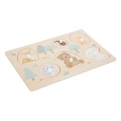 Jouet-Puzzle bois 6 pièces maman bébé