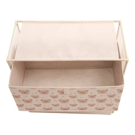Commode enfant 2 tiroirs imprimé ourson - tissa Beige 4 - vertbaudet enfant 