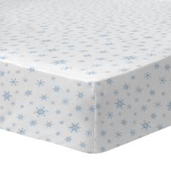 Linge de maison et décoration-Linge de lit enfant-Drap-housse-Drap-housse imprimé 100% coton, disney frozen 2 trio