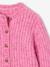Gilet fille loose maille mousseuse bleu pétrole+gris chiné+menthe+rose+violine 17 - vertbaudet enfant 