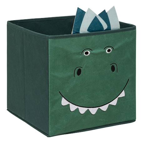 Panier de rangement pliable dinosaure - cori Vert foncé 2 - vertbaudet enfant 