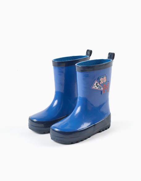 Bottes de pluie en caoutchouc avec imprimés mickey Bleu 2 - vertbaudet enfant 