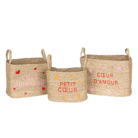 Lot de 3 paniers avec poignées - neree Beige 2 - vertbaudet enfant 