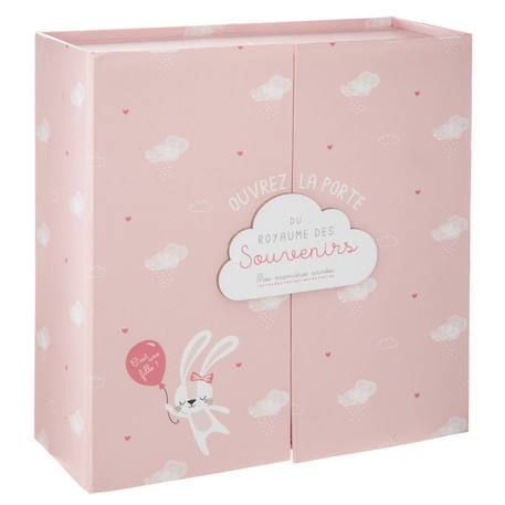 Coffret cadeau naissance 9 tiroirs - royaume des souvenirs Bleu+Rose 2 - vertbaudet enfant 