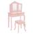 Coiffeuse et tabouret enfant - sissi Rose antique 2 - vertbaudet enfant 