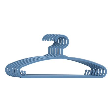 Lot de 6 cintres enfant blanc plastique Blanc+Bleu+Gris+Jaune+Rose+Vert 3 - vertbaudet enfant 