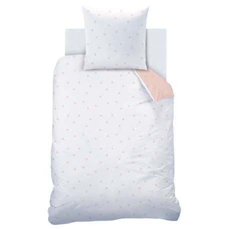 Parure de lit imprimée 100% coton, nuages Rose 4 - vertbaudet enfant 
