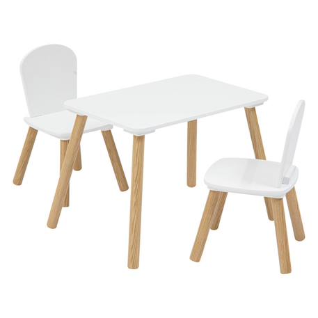Ensemble table et chaises en pin - alex Blanc 2 - vertbaudet enfant 