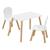 Ensemble table et chaises en pin - alex Blanc 2 - vertbaudet enfant 