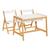 Ensemble bureau pin avec rangements et 2 chaises - bako Blanc 1 - vertbaudet enfant 