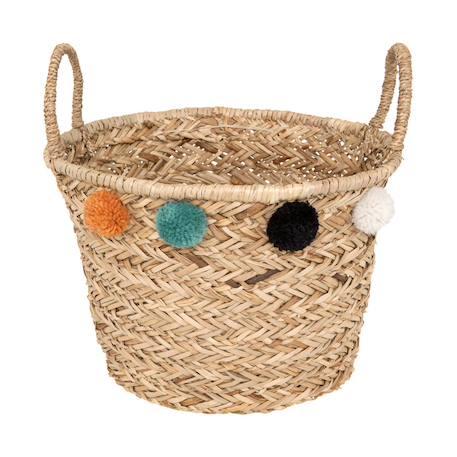 Panier enfant pompons - livi Beige 2 - vertbaudet enfant 