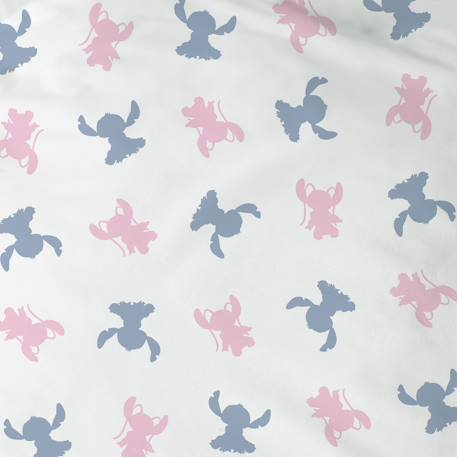Parure de lit imprimée réversible 100% coton, disney home stitch amour Rose 6 - vertbaudet enfant 