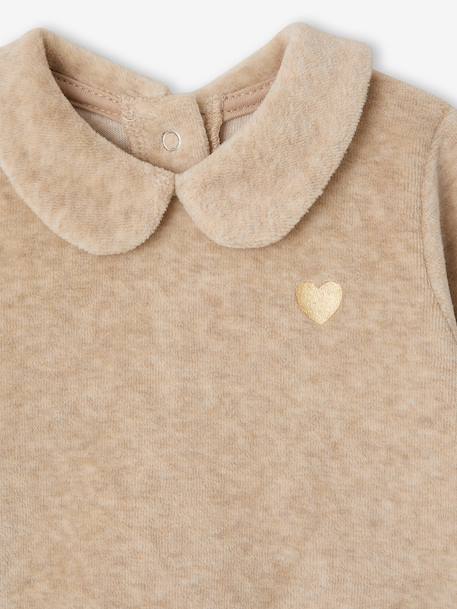 Lot de 2 pyjamas bébé fille ouverture dos beige chiné 7 - vertbaudet enfant 