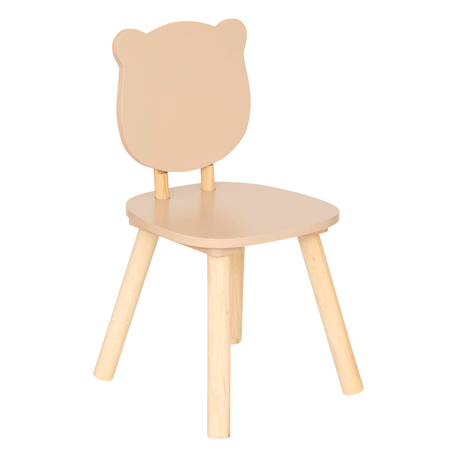 Chaise de table enfant - douceur Beige+Blanc 2 - vertbaudet enfant 