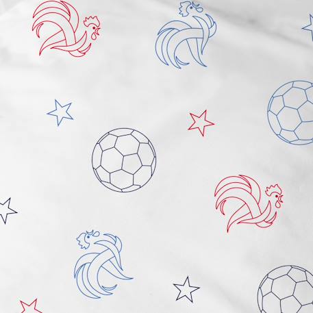 Parure de lit imprimée 100% coton, fff campus Bleu 6 - vertbaudet enfant 