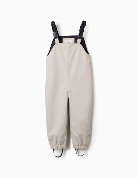 Garçon-Pantalon-Salopette de pluie en caoutchouc avec bretelles réglables