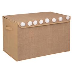 Chambre et rangement-Coffre de rangement pliable en jute - yuki
