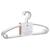 Lot de 6 cintres enfant blanc plastique Blanc+Bleu+Gris+Jaune+Rose+Vert 6 - vertbaudet enfant 
