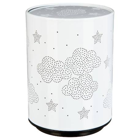 Veilleuse led push en métal - odos Blanc calèche+Blanc coeur+Blanc étoile+Blanc nuage+Gris étoiles+Gris nuage+Rose calèche+Rose coeur 19 - vertbaudet enfant 
