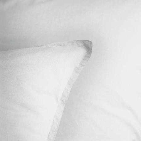 Set de 2 taies d'oreiller unies à volant, coton lavé Anthracite+Blanc+Caramel+Lie de vin+Lin+Miel 11 - vertbaudet enfant 