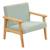 Fauteuil enfant en bouclette - basile Blanc+Vert celadon+Vert céladon 7 - vertbaudet enfant 