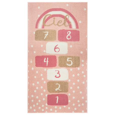 Tapis enfant - marelle Rose 2 - vertbaudet enfant 