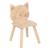 Chaise enfant chat en bois - pia Marron 2 - vertbaudet enfant 
