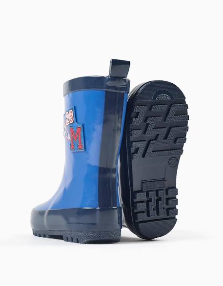 Bottes de pluie en caoutchouc avec imprimés mickey Bleu 3 - vertbaudet enfant 