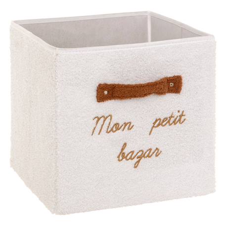 Panier de rangement intissé - fluffy Blanc 2 - vertbaudet enfant 