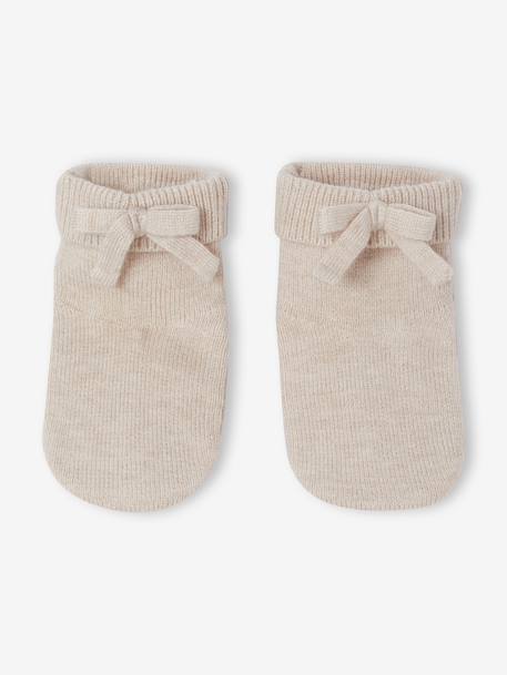 Ensemble 3 pièces bébé fille beige chiné 4 - vertbaudet enfant 