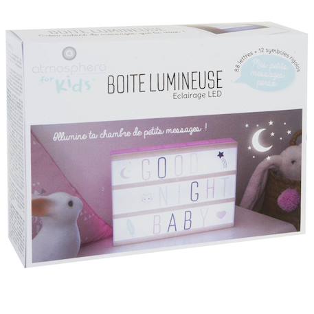 Lampe boîte lumineuse - koro Bleu+Rose 10 - vertbaudet enfant 