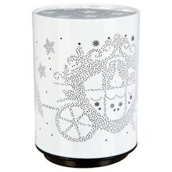 Linge de maison et décoration-Décoration-Veilleuse à pile push h.13cm métal