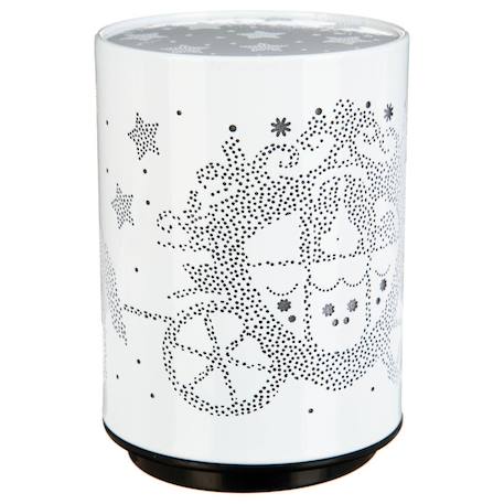 Veilleuse à pile push h.13cm métal Blanc calèche 1 - vertbaudet enfant 