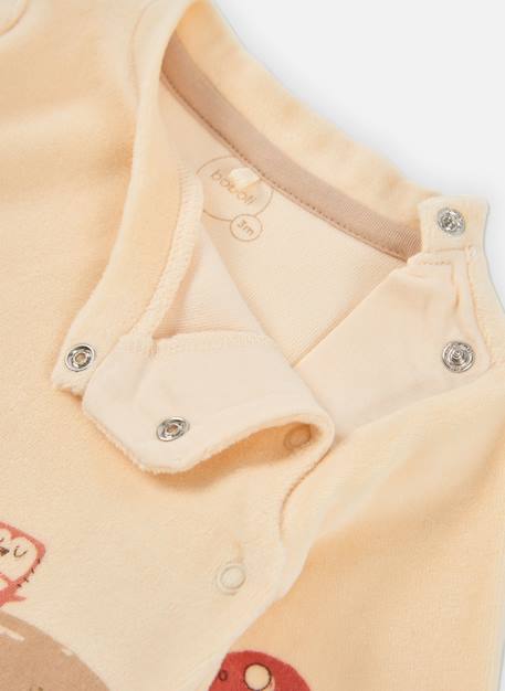 Pyjama molleton bébé imprimé forêt Blanc 3 - vertbaudet enfant 