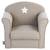 Fauteuil enfant motif étoiles - classique Beige 4 - vertbaudet enfant 