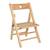 Chaise enfant pliante en bois hévéa - saly Beige 2 - vertbaudet enfant 