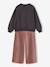 Ensemble fille sweat et pantalon anthracite+écru 4 - vertbaudet enfant 